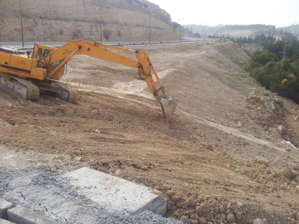 שיקום וחיזוק מדרון בגשר מחוז שי כביש 1