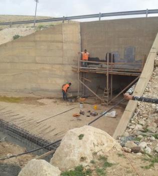 שיקום וחיזוק מעביר מים נחל אוג כביש 437